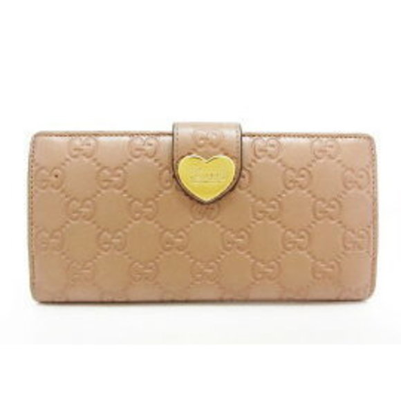 Gucci Guccissima Wallet Pink Beige - Picture 1 of 3